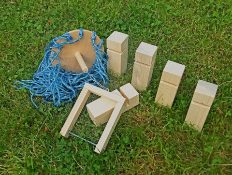 Gra integracyjna Wieża DŹWIG Wieża współpracy pojedyncza żółta