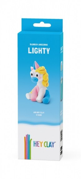 Masa plastyczna Hey Clay Jednorożce 3 pak, Lighty