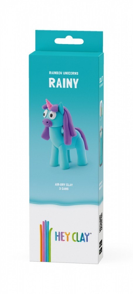 Masa plastyczna Hey Clay Jednorożce 3 pak, Rainy Masa plastyczna Hey Clay Jednorożce 3 pak, Rainy