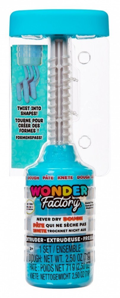 Masa plastyczna Wonder Factory Never Dry Dough, niebieski