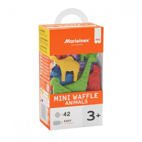 Klocki Mini Waffle - Zwierzęta 42 elementy