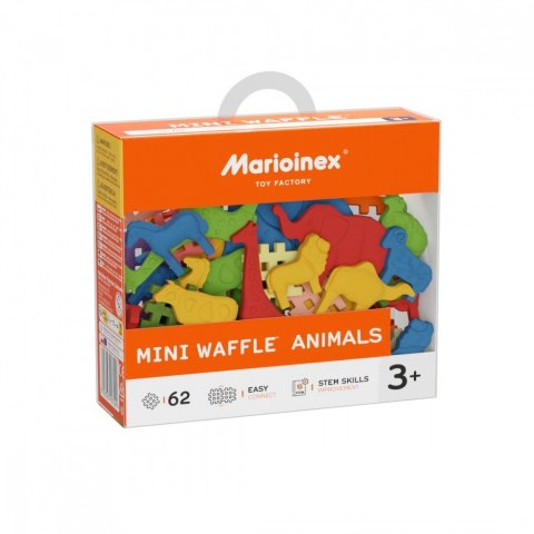 Klocki Mini Waffle - Zwierzęta 62 elementy