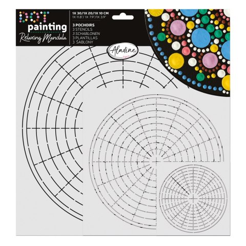 3 Szablony do malowania kropkami