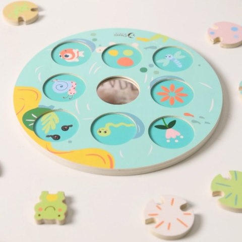 Gra Sensoryczna Liść Lotosu Dopasuj Kształty i Kolory