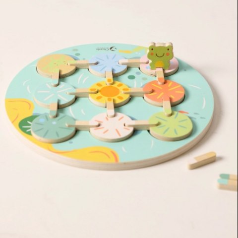 Gra Sensoryczna Liść Lotosu Dopasuj Kształty i Kolory