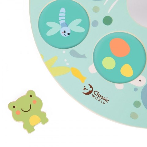 Gra Sensoryczna Liść Lotosu Dopasuj Kształty i Kolory