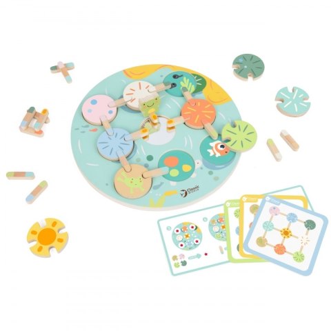 Gra Sensoryczna Liść Lotosu Dopasuj Kształty i Kolory