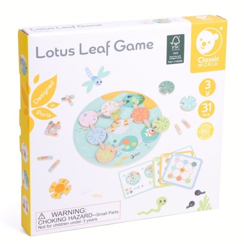 Gra Sensoryczna Liść Lotosu Dopasuj Kształty i Kolory