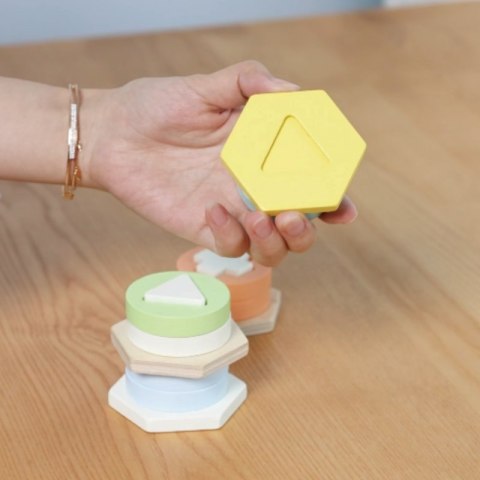 Sorter Montessori Kształtów i Kolorów Układanka Wieża