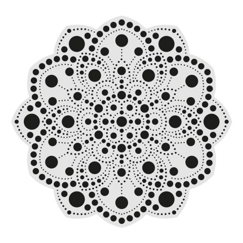 Malowanie kropkami DUO Peonia 20 cm