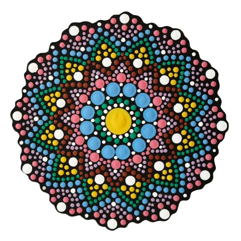 Malowanie kropkami DUO Serwetka 10 cm