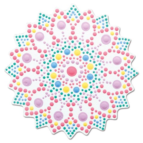 Zestaw do malowania kropkami Dziewczęcy