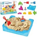 WOOPIE Piasek Kinetyczny 0,5 kg Zestaw Stolik z Foremkami