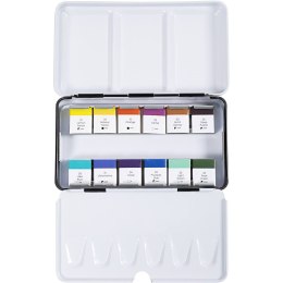 Farby akwarelowe 12 półk. Kwiaty Pejzaże