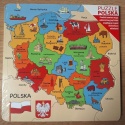 Mapa Polski puzzle 30x30
