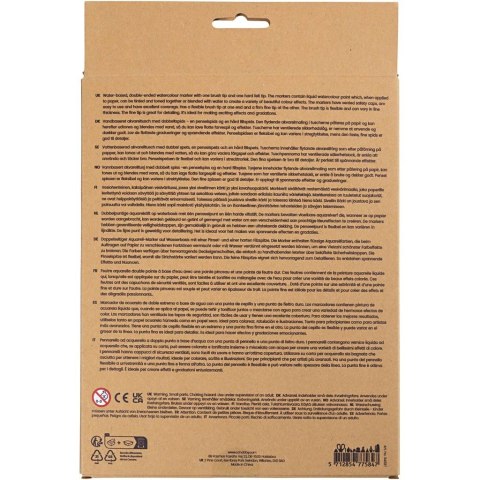 Markery akwarelowe 12 kol. pastelowych