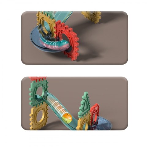 Klocki Magnetyczne Konstrukcyjne 3D Zestaw Edukacyjny Tor Kulkowy 128el.
