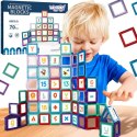 Przestrzenne Klocki Magnetyczne Nauka Liter 70 Elementów