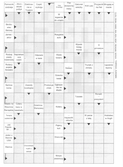 Krzyżówkowy łamacz głowy dla całej rodziny, krzyżówki