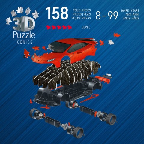 Puzzle 158 elementów 3D Samochód Lamborghini Huracan EVO Arando