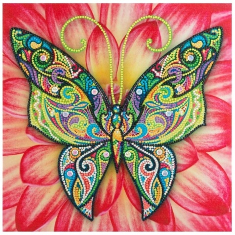 Diamentowe malowanie Motylek 30x30cm
