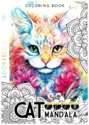 Kolorowanka A4 8 obrazków Cat mandala Koty