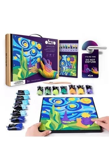 Kolorowanka z masy plastycznej Mały Książę Nocą