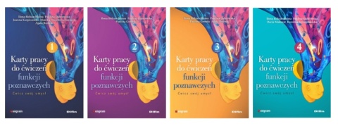 Karty pracy do ćwiczeń funkcji poznawczych 1, 2, 3, 4 pakiet