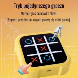 Gra Elektroniczna Kółko i Krzyżyk Logiczna Edukacyjna 4w1