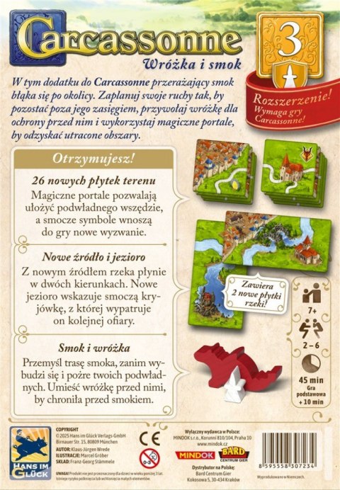 Gra Carcassonne 3 edycja 3. Wróżka i Smok