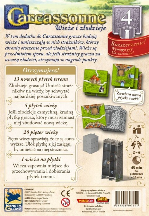 Gra Carcassonne 3 edycja 4. Wieże i Złodzieje