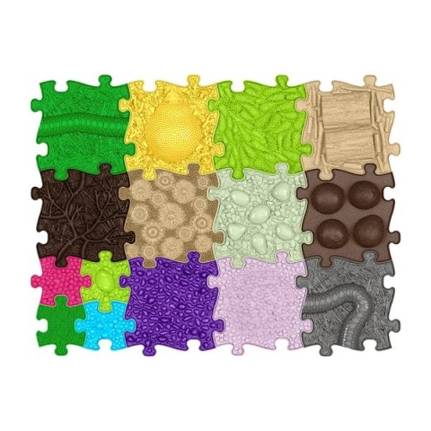 Mata ortopedyczna podłogowa sensoryczna zestaw 11+ 4 mini Askato