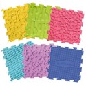 Maty ortopedyczne - mata podłogowa sensoryczna zestaw 6 elem. Baby Set Askato