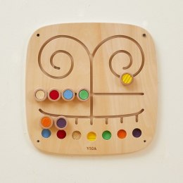 Drewniana Tablica Manipulacyjna Sensoryczna Labirynt Dotknij i Dopasuj