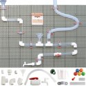 MASTERKIDZ System Rur Do Tablicy STEM 84 Elementów Tor Wodny Kulkowy