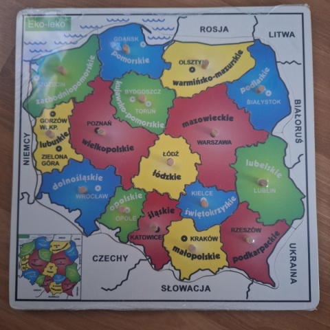Układanka mapa Polski