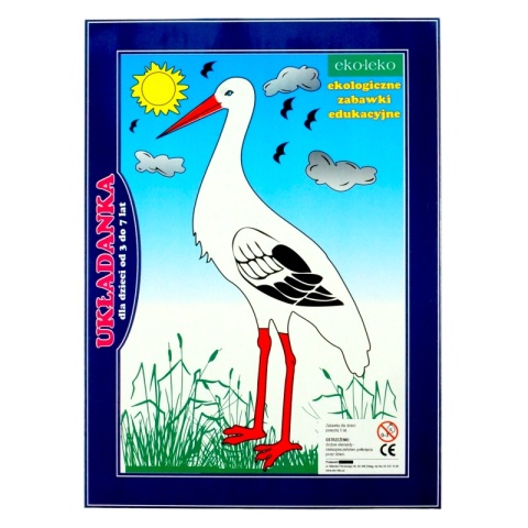Układanka, puzzle Bocian, ptaki