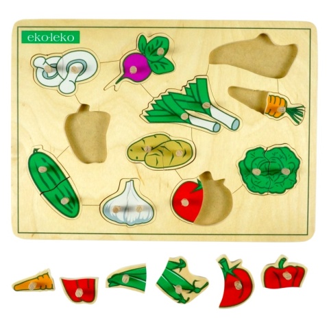 Układanka, puzzle WARZYWA