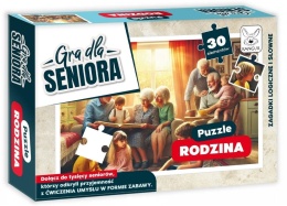 Gra dla Seniora. Puzzle 30 el. Rodzina Kangur
