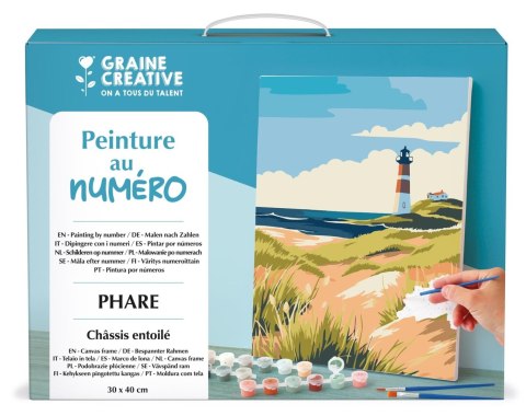 Malowanie po numerach 30x40 Latarnia Morska