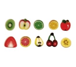 Patyczki z modeliny Owoce