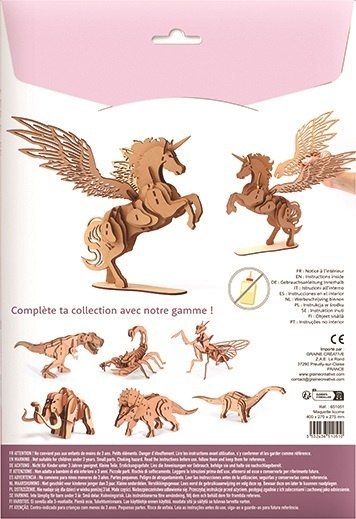 Puzzle 3D drewniane Skrzydlaty Jednorożec