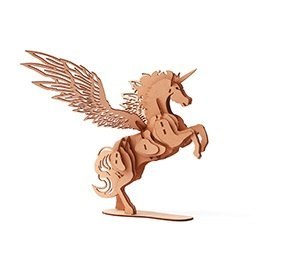 Puzzle 3D drewniane Skrzydlaty Jednorożec