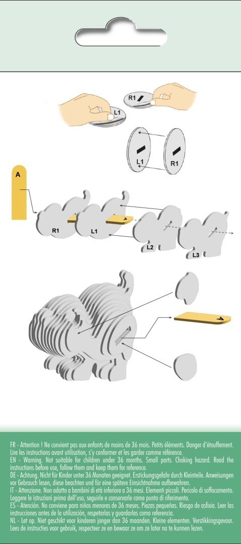 Układanka przestrzenna 3D Piesek