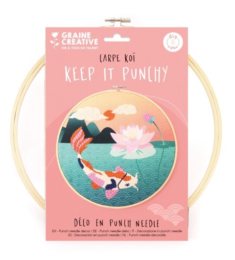 Zestaw Punch Needle Karp Koi D: 25 cm
