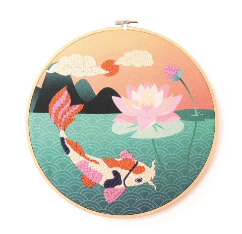 Zestaw Punch Needle Karp Koi D: 25 cm