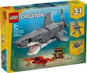 Klocki Creator 31381 Groźny rekin i skrzynia ze skarbem