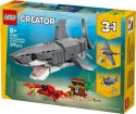 Klocki Creator 31381 Groźny rekin i skrzynia ze skarbem