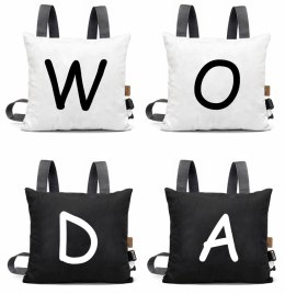 Gra słowna poduszki Literki zespołowa zestaw 4 szt. Akson