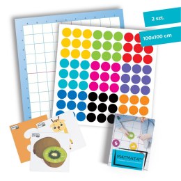 Mata animacyjna KODOWANIE 2 szt. 100x100 cm+ karty PDF+ książka MATMATA zestaw Akson
